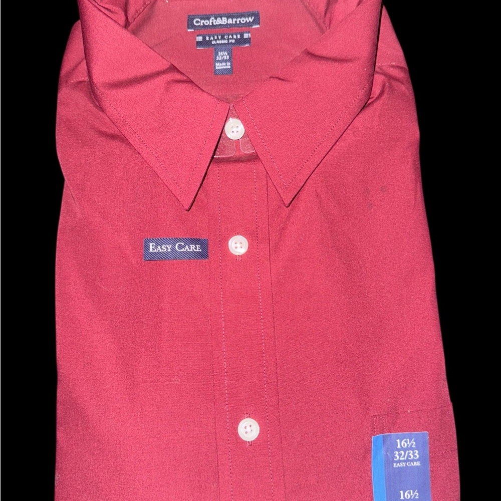 Croft & Barrow Men's Classic Red Dress Shirt